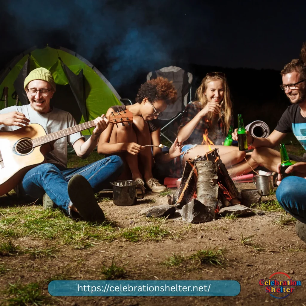 Camping at music festivals