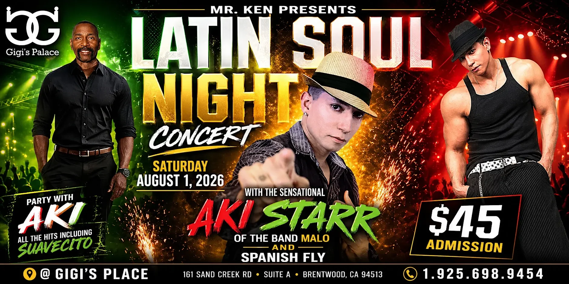 AKI STARR in Concert at Gigi's Latin Soul Night