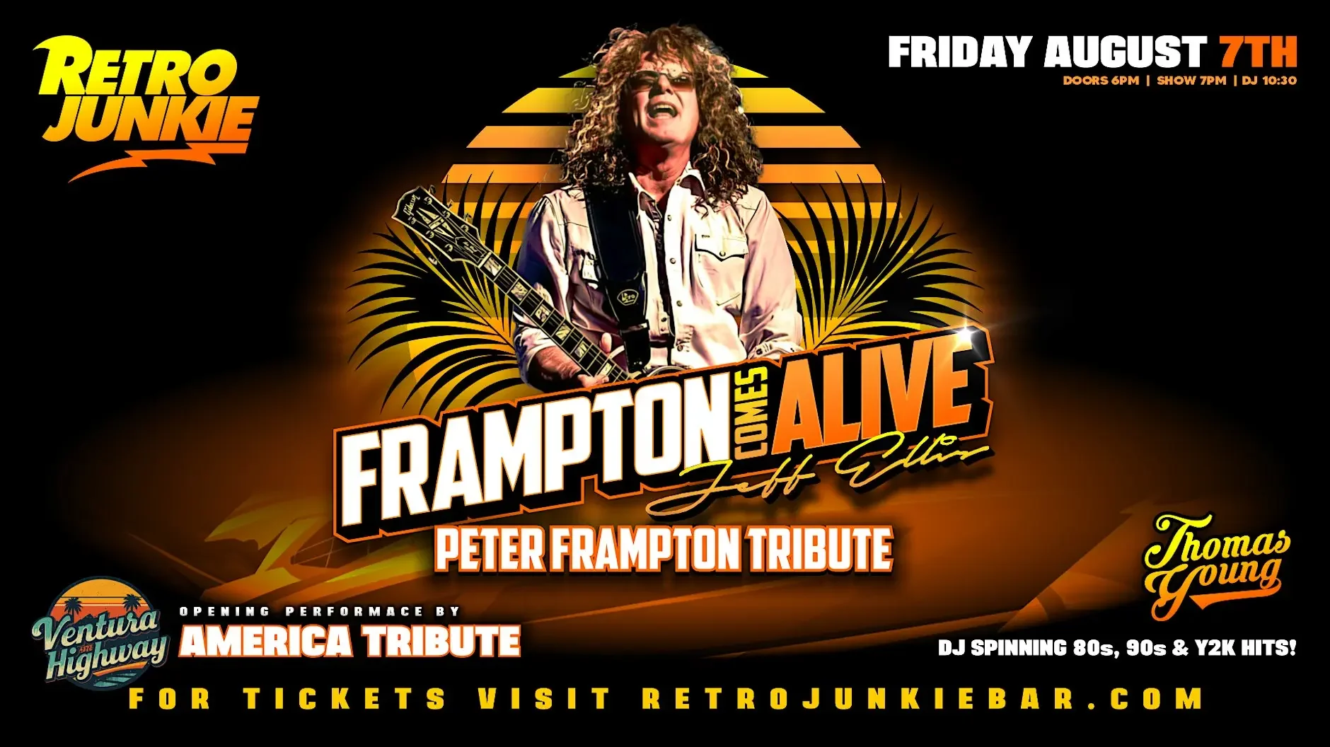 PETER FRAMPTON & AMERICA Tributes... LIVE @ Retro Junkie!