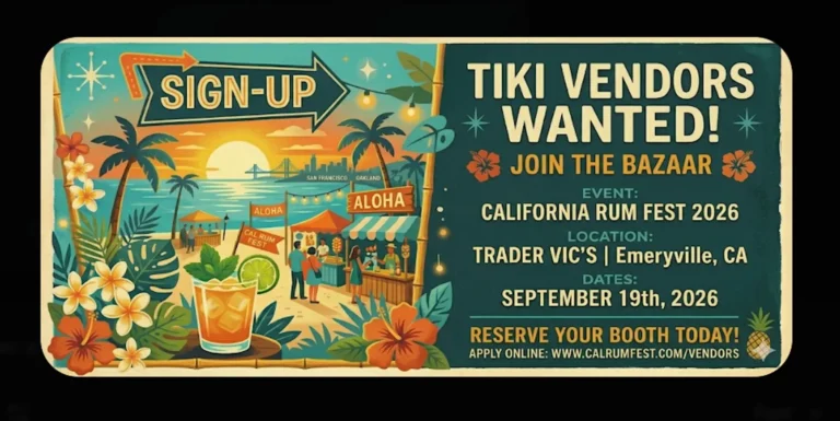 Tiki Vendors - California Rum Fest 2026 @ Trader Vic's Parking